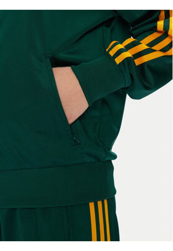 Adidas - adidas Bluza adicolor Classic Firebird JP2299 Zielony Loose Fit. Kolor: zielony. Materiał: syntetyk