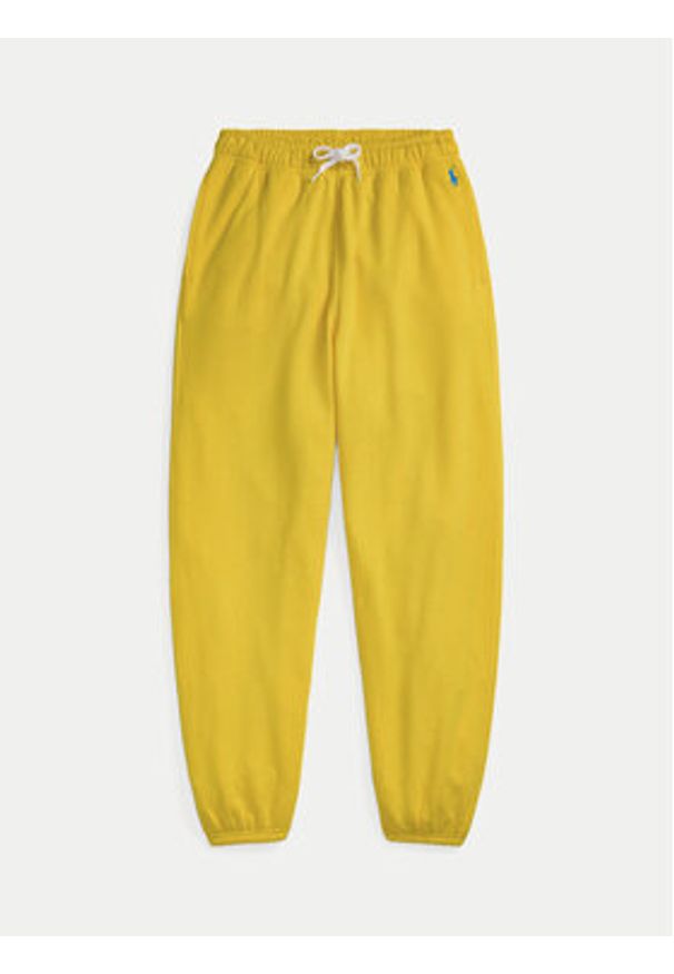 Polo Ralph Lauren Spodnie dresowe 211935585014 Żółty Regular Fit. Kolor: żółty. Materiał: bawełna