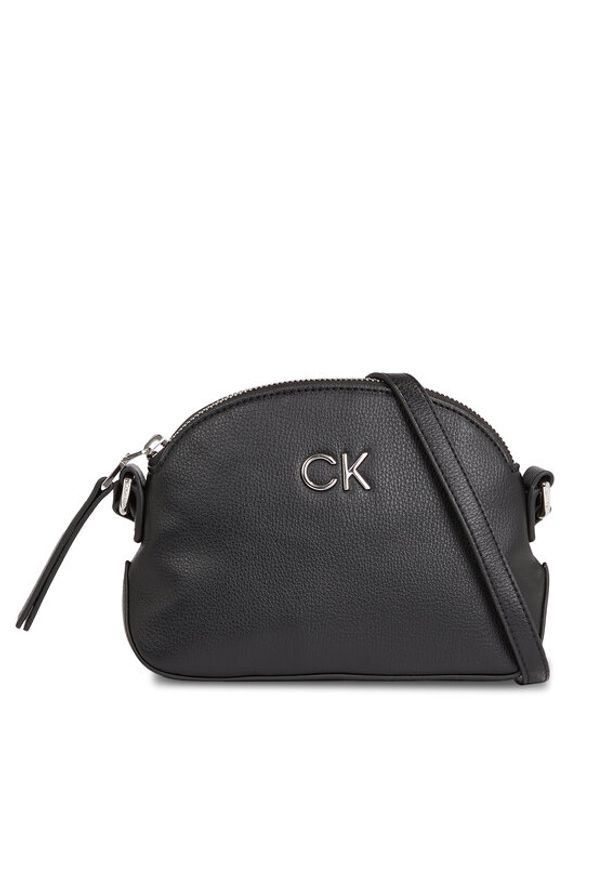 Calvin Klein Torebka Ck Daily Small Dome Pebble K60K611761 Czarny. Kolor: czarny. Materiał: skórzane