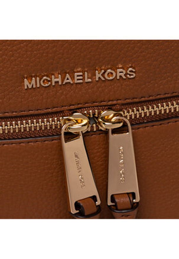 MICHAEL Michael Kors Plecak Rhea Zip 30S5GEZB1L Brązowy. Kolor: brązowy. Materiał: skóra