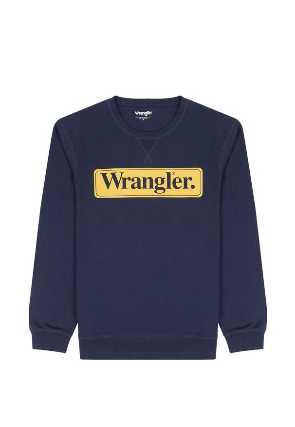 Wrangler - WRANGLER SEASONAL CREW MĘSKA BLUZA NAVY 112341196 W6F3011976