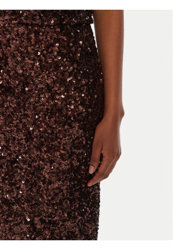 Marella Spódnica ołówkowa Rennes 2523776011 Brązowy Slim Fit. Kolor: brązowy. Materiał: syntetyk