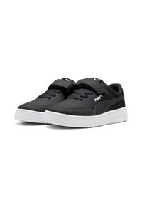 Puma - Dziecięce sneakersy Court Classic Clean PUMA Black. Kolor: czarny. Sport: turystyka piesza