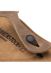 Birkenstock Japonki Gizeh Bs 0943811 Brązowy. Kolor: brązowy. Materiał: nubuk, skóra #5