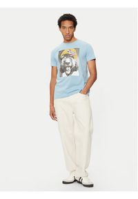 Replay - REPLAY T-Shirt M6951 .000.2660 Niebieski Regular Fit. Kolor: niebieski. Materiał: bawełna #3