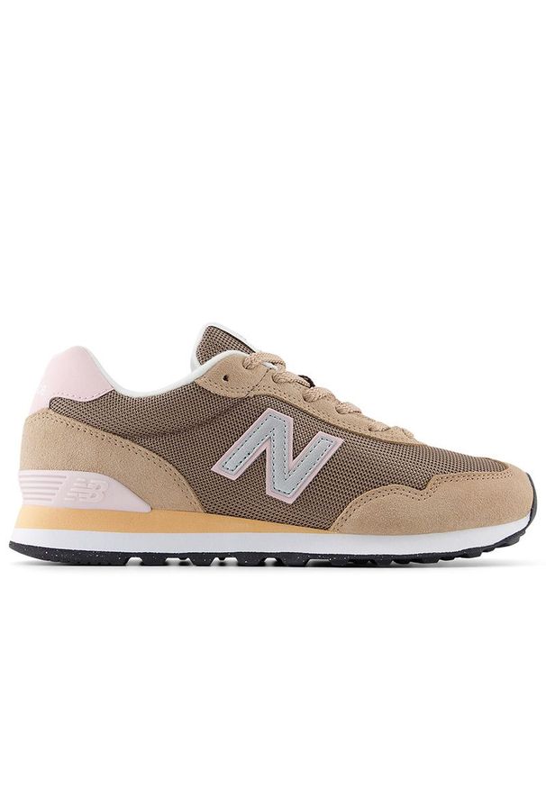 Buty damskie New Balance WL515MBO - brązowe. Okazja: na co dzień. Kolor: brązowy. Materiał: zamsz, guma, materiał, syntetyk. Szerokość cholewki: normalna