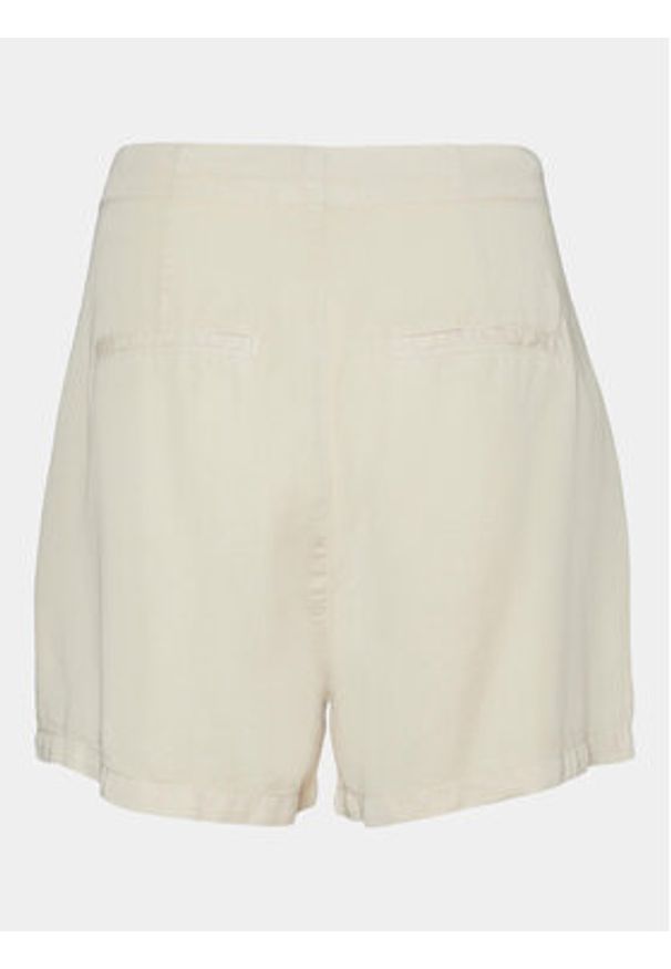 Vero Moda Szorty materiałowe Mia 10209543 Beżowy Slim Fit. Kolor: beżowy. Materiał: lyocell