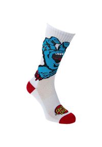 SANTA CRUZ - Skarpety Santa Cruz Screaming Hand białe. Kolor: wielokolorowy. Sport: fitness #1