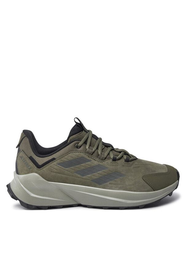 Adidas - adidas Trekkingi Terrex Trailmaker 2.0 Leather Hiking ID0887 Zielony. Kolor: zielony. Materiał: nubuk, skóra. Model: Adidas Terrex. Sport: turystyka piesza