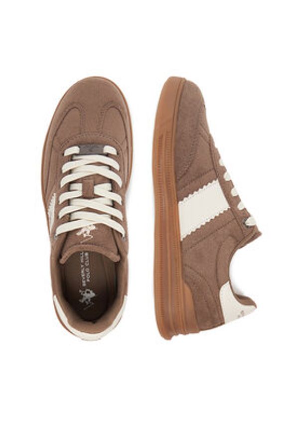 Beverly Hills Polo Club Sneakersy CEO-A1419104A Brązowy. Kolor: brązowy. Materiał: materiał