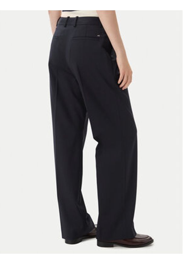 TOMMY HILFIGER - Tommy Hilfiger Spodnie materiałowe Timeless WW0WW48352 Granatowy Straight Fit. Kolor: niebieski. Materiał: syntetyk