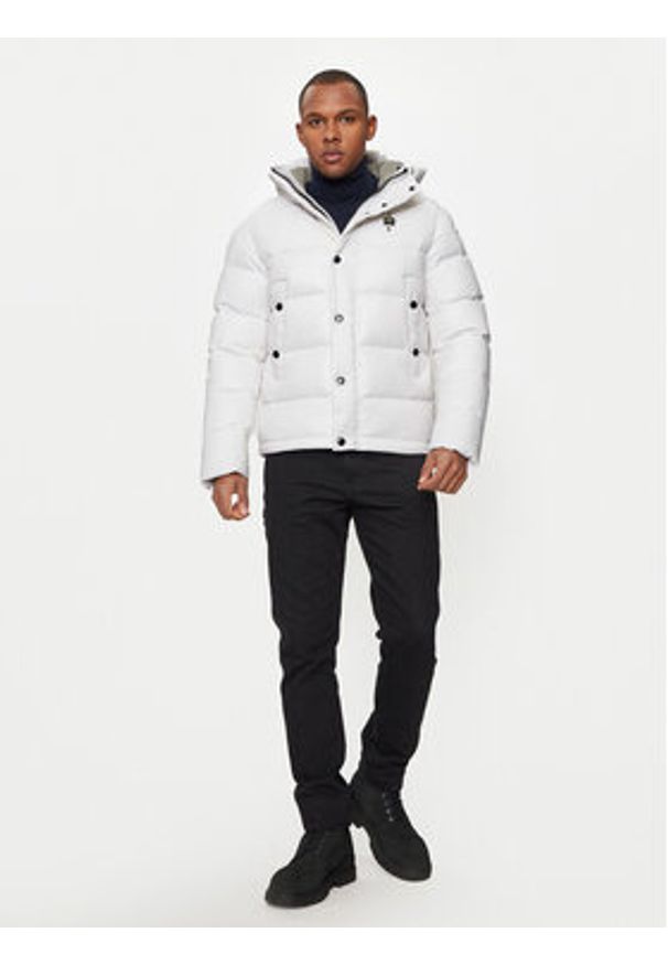 Blauer Kurtka puchowa 24WBLUC03028 Biały Regular Fit. Kolor: biały. Materiał: syntetyk
