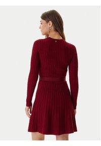 Guess Sukienka dzianinowa W5BK68 Z2YJ2 Czerwony Slim Fit. Kolor: czerwony. Materiał: syntetyk #4