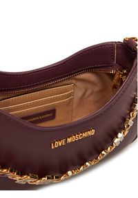 Love Moschino - LOVE MOSCHINO Torebka JC4070PP1NL1355A Bordowy. Kolor: czerwony. Materiał: skórzane #4