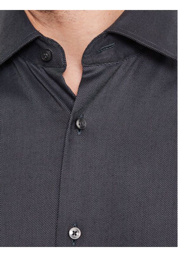 BOSS - Boss Koszula 50470583 Szary Slim Fit. Kolor: szary. Materiał: bawełna