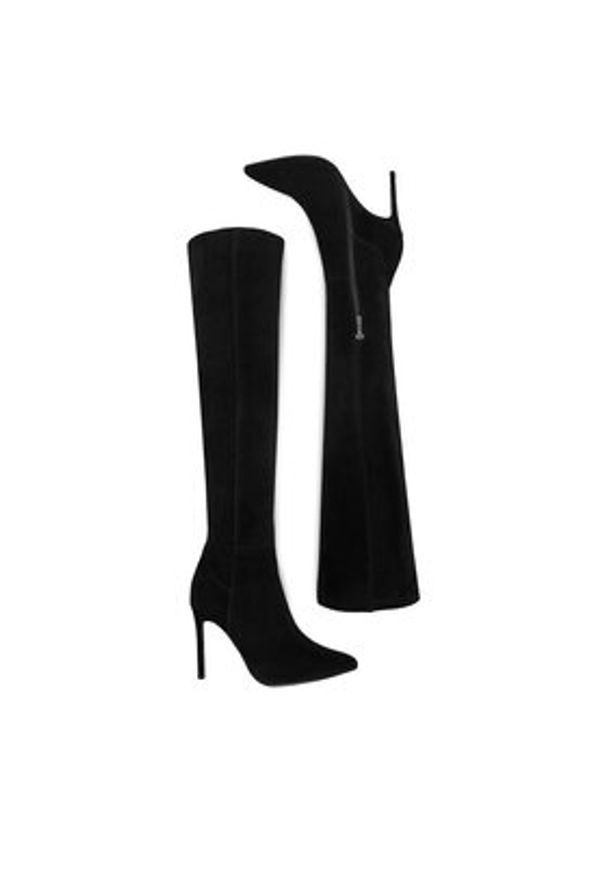 Eva Minge Kozaki EO-DREAM-E123-01B-R019CX Czarny. Kolor: czarny. Materiał: skóra, zamsz