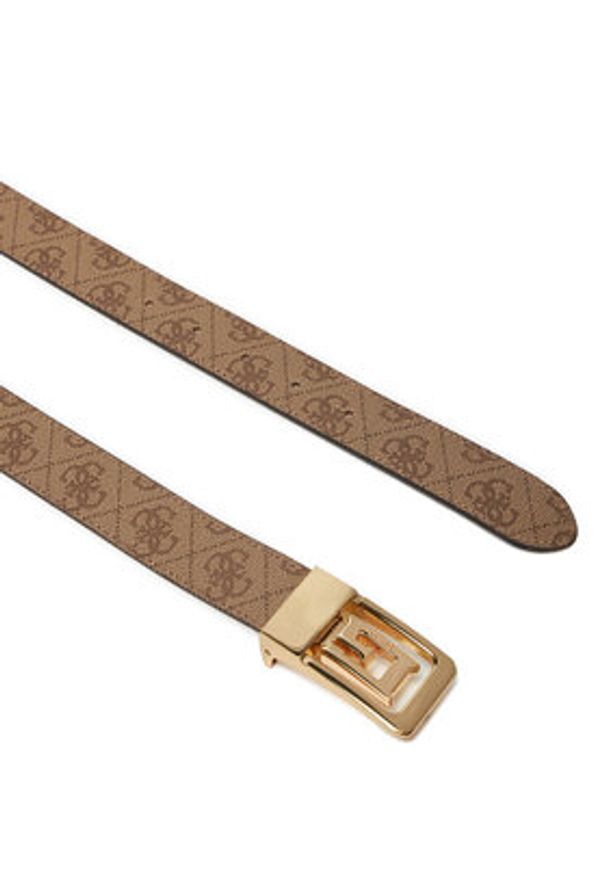Guess Pasek Damski BW9207 P5130 Brązowy. Kolor: brązowy. Materiał: skóra