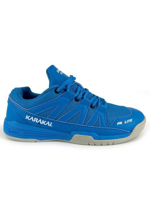 KARAKAL - Buty do squasha i badmintona męskie Karakal KF Prolite Court. Zapięcie: sznurówki. Kolor: niebieski. Materiał: materiał, syntetyk. Szerokość cholewki: normalna. Sport: turystyka piesza