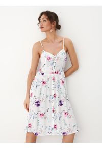 Mohito - Kwiatowa sukienka midi na ramiączkach - Wielobarwny. Długość rękawa: na ramiączkach. Wzór: kwiaty. Długość: midi #2