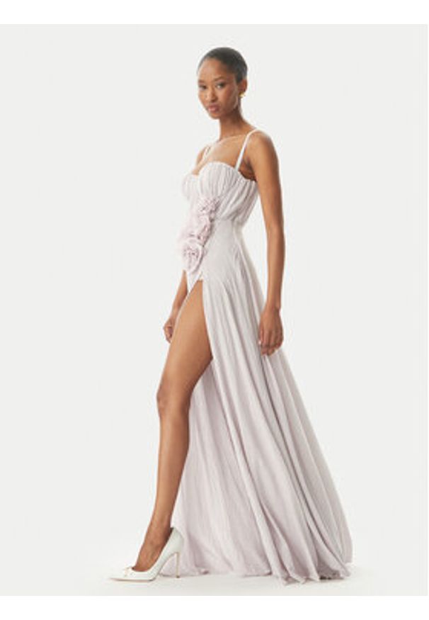 Elisabetta Franchi Sukienka wieczorowa ABR2252E2 544 Fioletowy Regular Fit. Kolor: fioletowy. Materiał: syntetyk. Styl: wizytowy