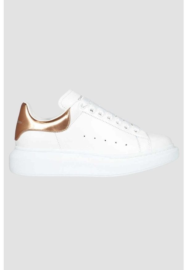 Alexander McQueen - ALEXANDER MCQUEEN Białe sneakersy, Rozmiar 38. Kolor: biały. Materiał: skóra