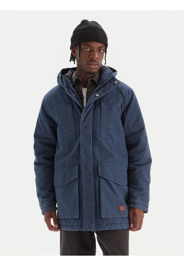 DC Parka Juryfield EDYJK03262 Granatowy Regular Fit. Kolor: niebieski. Materiał: bawełna