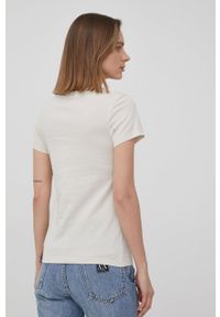 Calvin Klein Jeans T-shirt bawełniany (2-pack) J20J216466.PPYY kolor beżowy. Kolor: beżowy. Materiał: bawełna. Wzór: nadruk #7