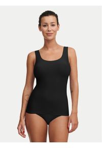 Chantelle Top Soft Stretch C26460 Czarny Regular Fit. Kolor: czarny. Materiał: syntetyk