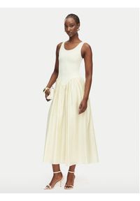 BARDOT - Bardot Sukienka letnia Lorie 60385DB Kremowy Regular Fit. Kolor: kremowy. Materiał: syntetyk. Sezon: lato #4