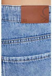 United Colors of Benetton jeansy damskie high waist. Stan: podwyższony. Kolor: niebieski #2