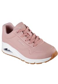 skechers - Buty na co dzień damskie SKECHERS UNO STAND ON AIR eko skóra. Okazja: na co dzień. Kolor: różowy. Materiał: skóra