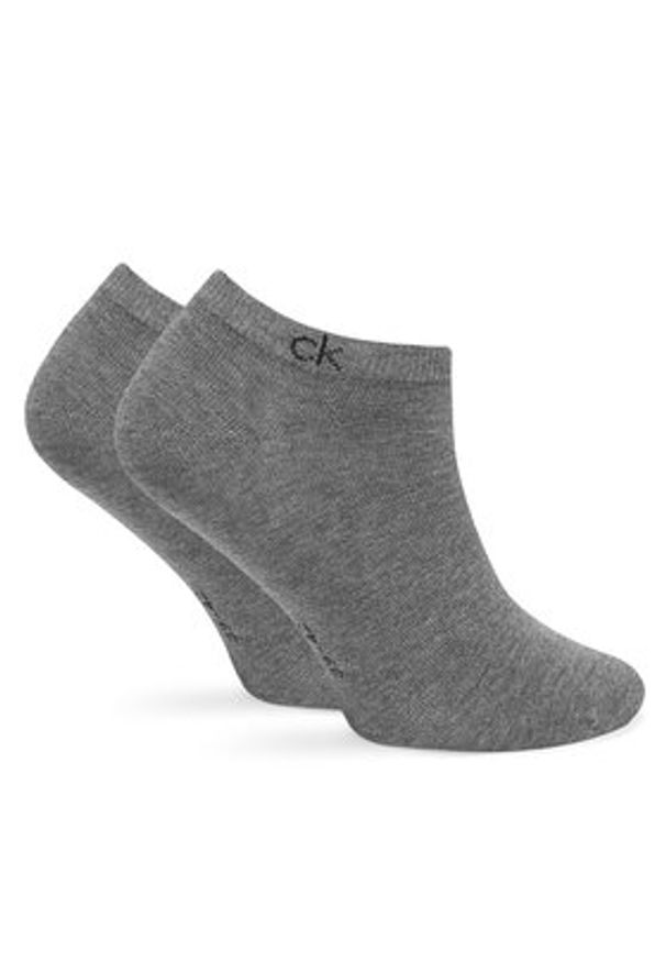 Calvin Klein Skarpety krótkie 701234366 Szary. Kolor: szary. Materiał: materiał, bawełna