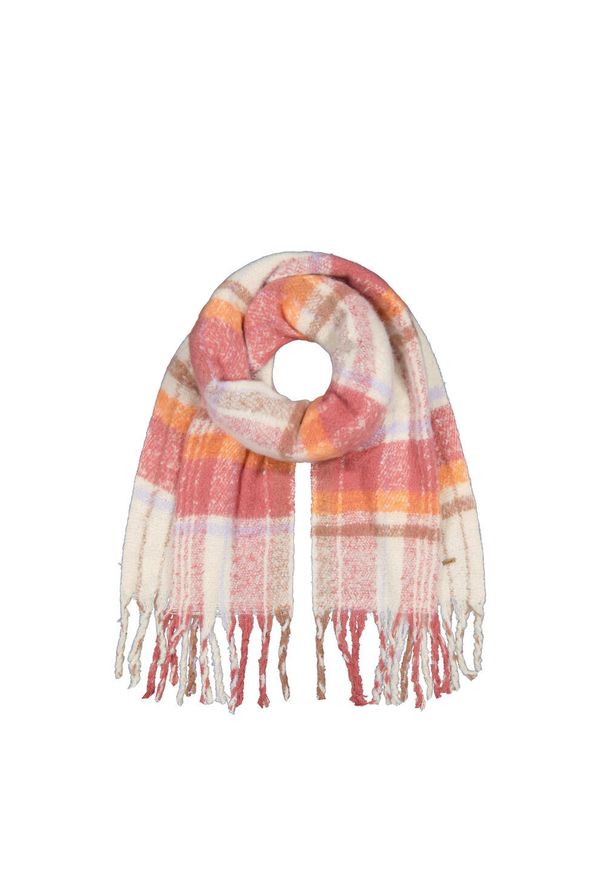 Szalik damski Barts Loriant. Kolor: różowy. Materiał: materiał. Wzór: kolorowy. Styl: elegancki