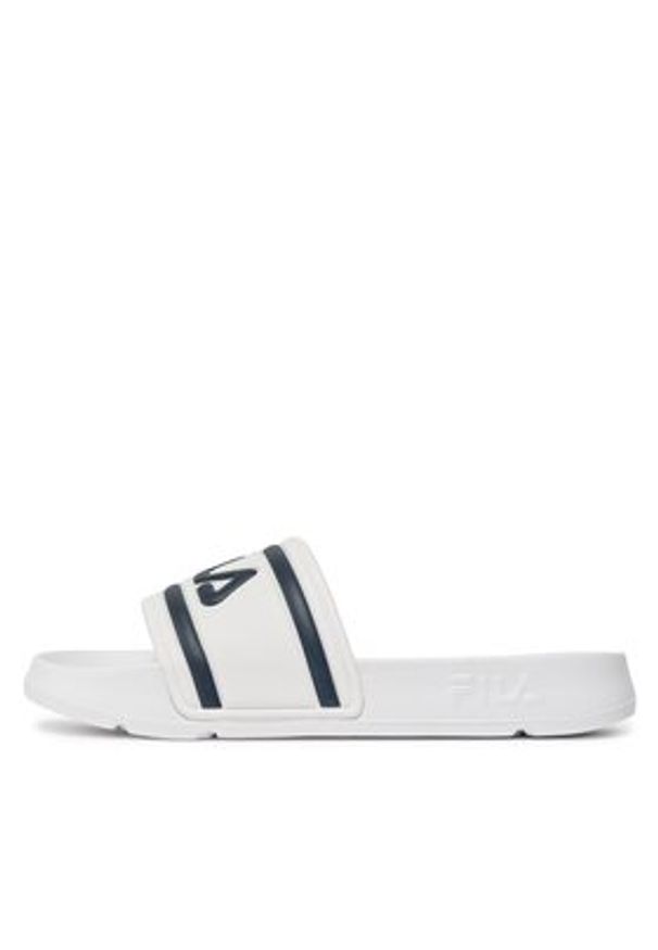 Fila Klapki Morro Bay Slipper 2.0 1010901.1FG Biały. Kolor: biały. Materiał: skóra