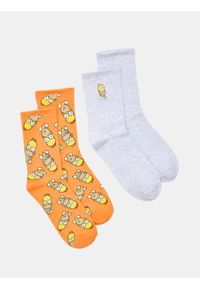Sinsay - Skarpetki z bawełną 2 pack The Simpsons - wielobarwny. Materiał: bawełna #1