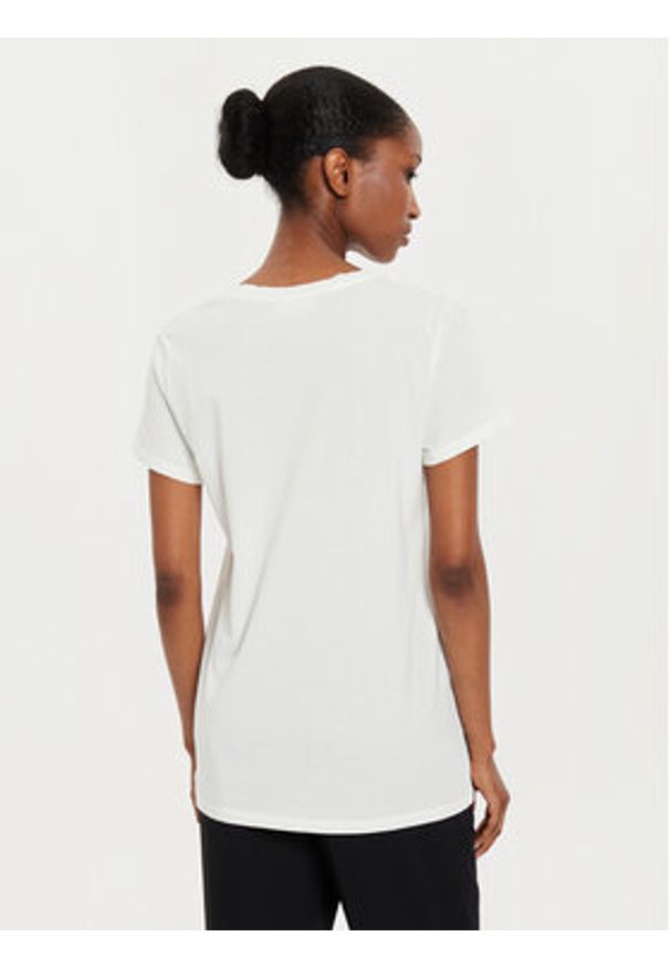ViCOLO T-Shirt RB0897 Écru Regular Fit. Materiał: bawełna