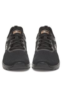skechers - Skechers Sneakersy BOUNTIFUL 12607 BKRG Czarny. Kolor: czarny. Materiał: materiał #5