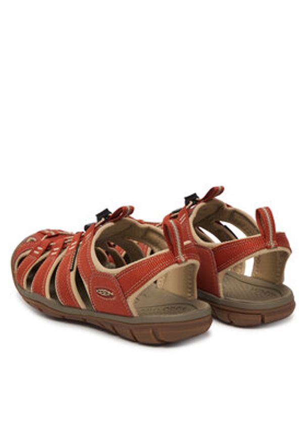 keen - Keen Sandały CLEARWATER CNX BURNT BRICK/SAFAR 1032516 Brązowy. Kolor: brązowy. Materiał: skóra