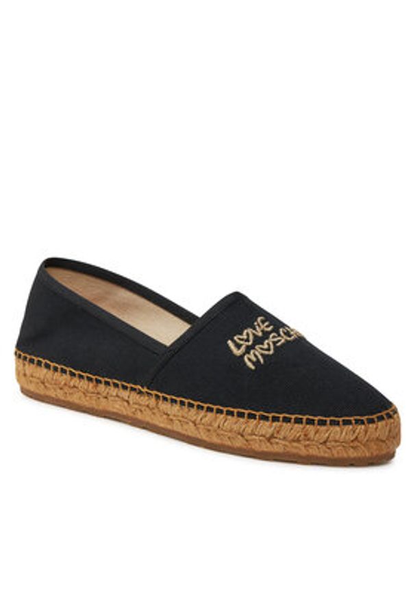 Love Moschino - LOVE MOSCHINO Espadryle JA10572G0IJP5000 Czarny. Kolor: czarny. Materiał: materiał