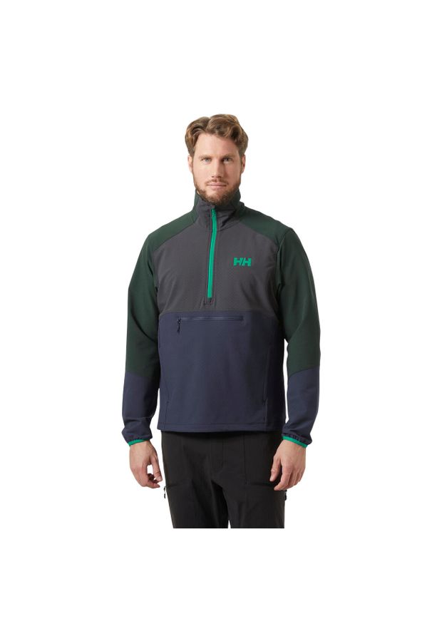 Kurtka przeciwwiatrowa 1/2 zip Helly Hansen Cascade Shield. Kolor: fioletowy. Sport: turystyka piesza
