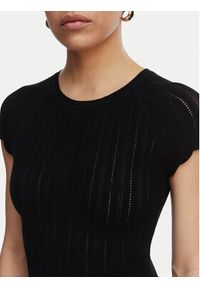 BOSS Sukienka koktajlowa C_Ficella 50559806 Czarny A-Line Fit. Kolor: czarny. Materiał: wiskoza. Styl: wizytowy #5