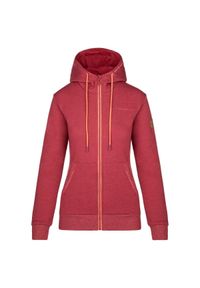 Damska bawełniana bluza z kapturem Kilpi Erry. Typ kołnierza: kaptur. Kolor: czerwony. Materiał: bawełna #1