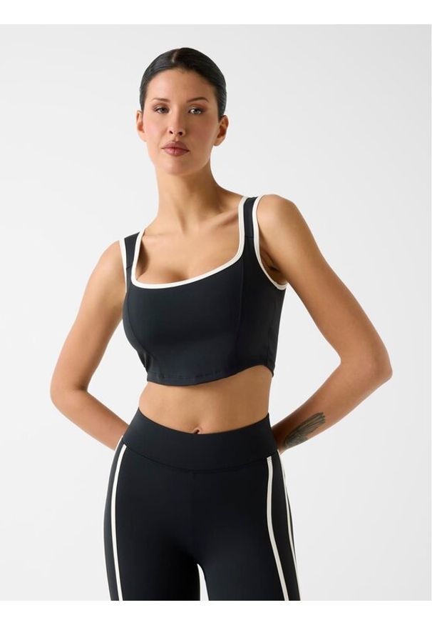 Guess Top 181230 Czarny Classic Fit. Kolor: czarny