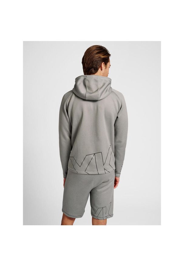 Bluza z kapturem Hummel Cima XK. Typ kołnierza: kaptur. Kolor: szary. Materiał: materiał. Wzór: nadruk. Sezon: zima. Sport: piłka ręczna