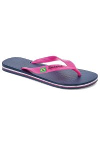 Niebieskie Japonki Ipanema Stylowe Klapki Damskie. Okazja: na plażę, na spacer, na co dzień. Kolor: niebieski. Materiał: materiał. Sezon: lato. Styl: elegancki