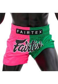 FAIRTEX - Spodenki Muay Thai Fairtex BS1911 Różowe/Zielone L. Kolor: różowy