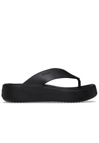 Klapki Crocs Getaway Platform Flip 209410-001 - czarne. Kolor: czarny. Sezon: lato. Obcas: na platformie. Styl: klasyczny #1