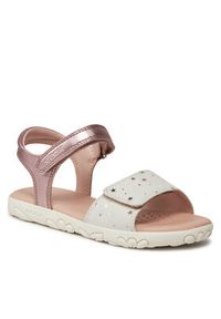 Geox Sandały J Sandal Haiti Girl J028ZA 007NF C8283 S Różowy. Kolor: różowy