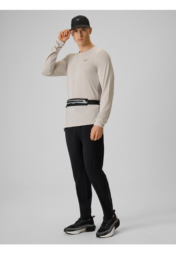 4f - 4F Longsleeve do biegania szybkoschnący męski - szary XL. Kolor: szary. Materiał: materiał, włókno. Długość rękawa: długi rękaw. Długość: długie. Sport: bieganie, fitness