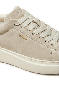 BOSS Sneakersy Amber Tenn 50536263 Écru. Materiał: skóra, zamsz #2